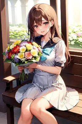 花束に感謝の気持ちをこめて