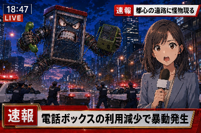 電話ボックスの逆襲！