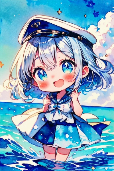 ランペドゥーザ島のちび船長ちゃん