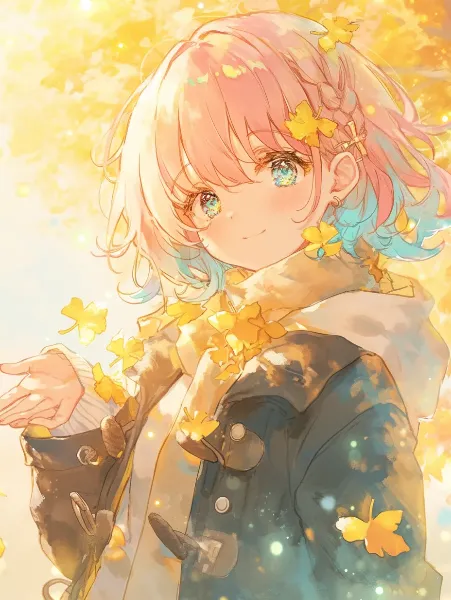 秋風に舞う少女のささやかな願い。