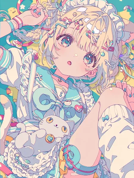 キャンディ猫と甘い夢の冒険。