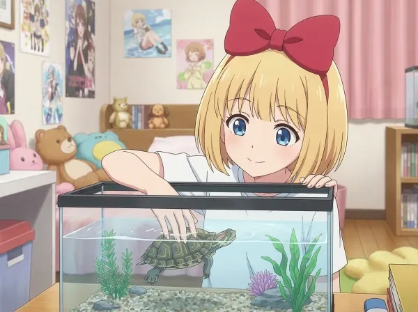 亀さんなでなで