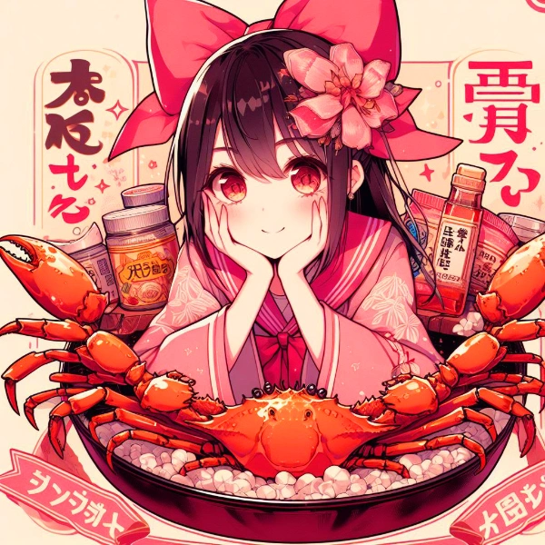 越前ガニを食べよう★(16枚)レトロモダン街シリーズ114