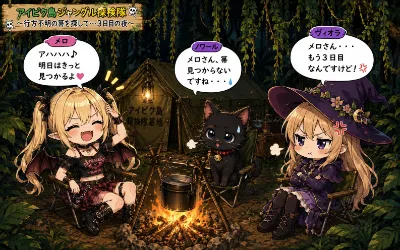 アイピク島ジャングル探検隊 ～箒捜索3日目～