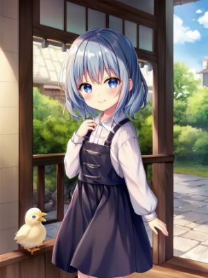ひよこと女の子