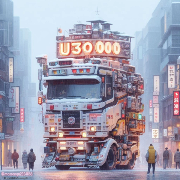 街を暴走するヤバイトラック