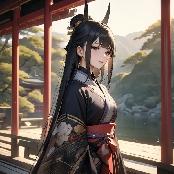 古寺の黒髪鬼姫