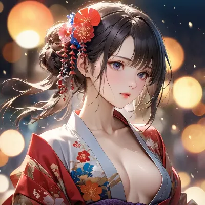 夜祭りの艶やかな華