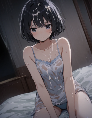 白〇液が降る街で