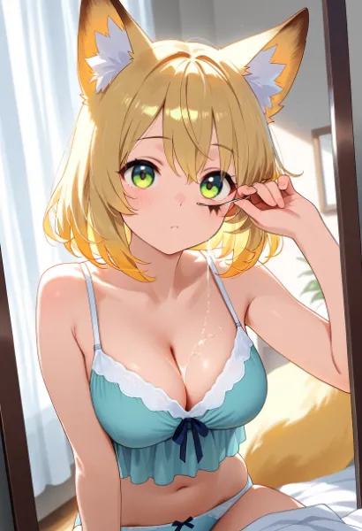 (お知らせあり) アイシャドウ、つけてみよっと