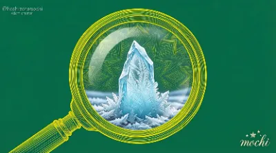 虫眼鏡で覗く