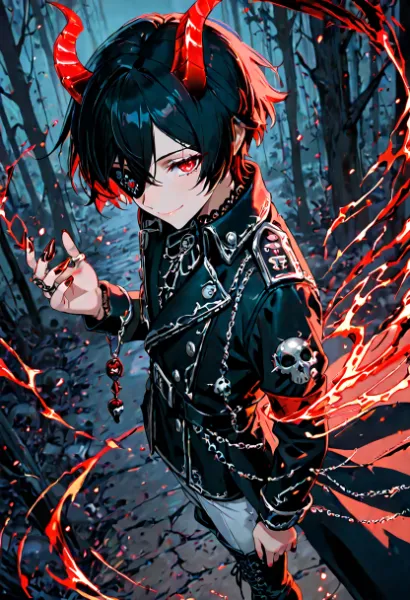 紅蓮の森に潜む悪魔少年 （AI評価チャレンジ）