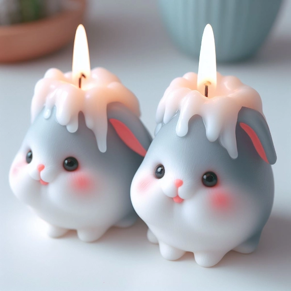 ウサギろうそく