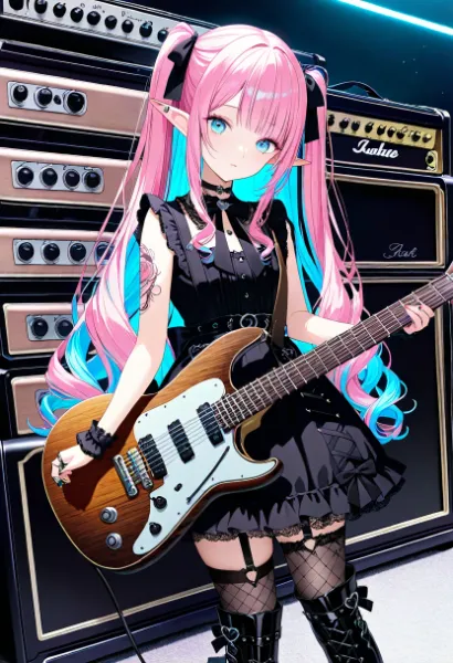 ネオン輝くエルフのロックナイト