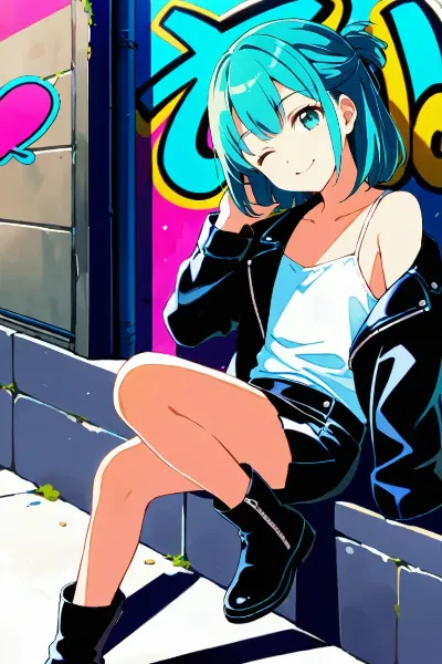 常磐アクア（お題：首を傾げる#3）