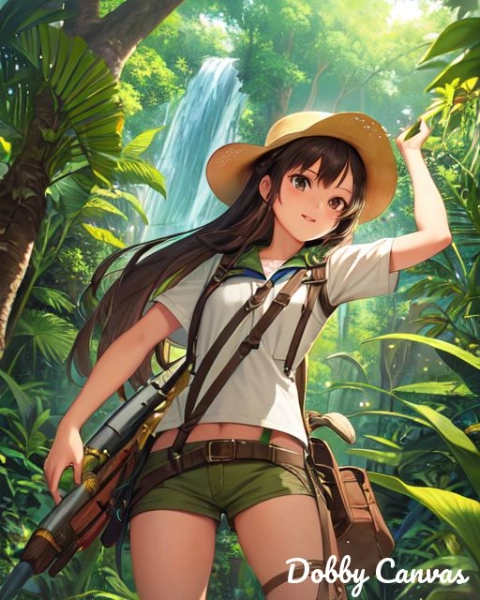 No.715 ジャングルの探検ガール