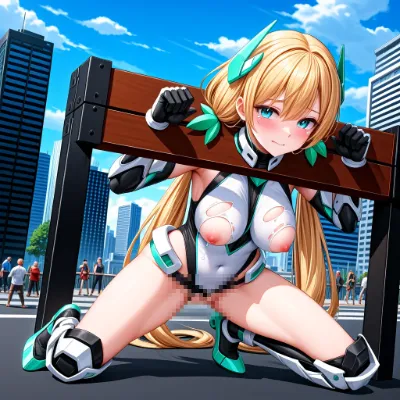 晒し者にされるアンジェラ