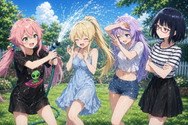 水遊び