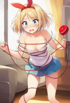 紐からんじゃった