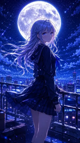月明かりの少女