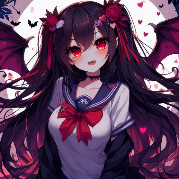 黒髪で、赤めなうちの子★その1