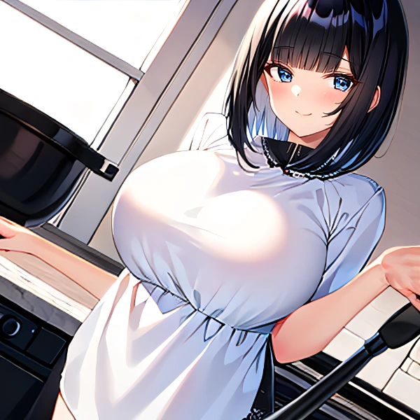 割烹着パッツンちゃん