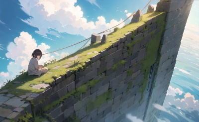 空と海の間
