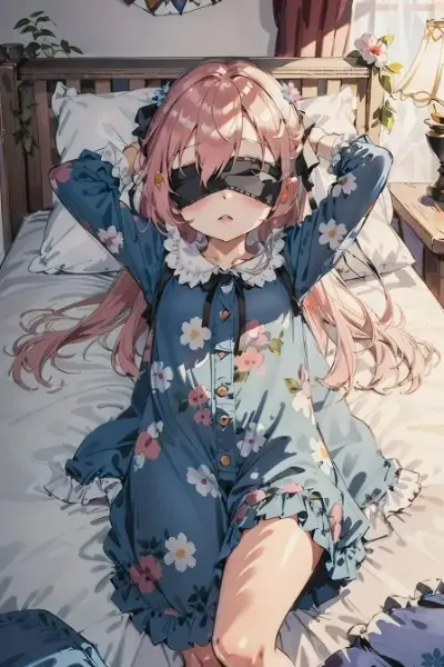 寝るときはアイマスク