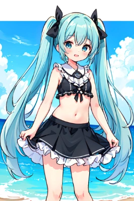 海の可愛い天使3