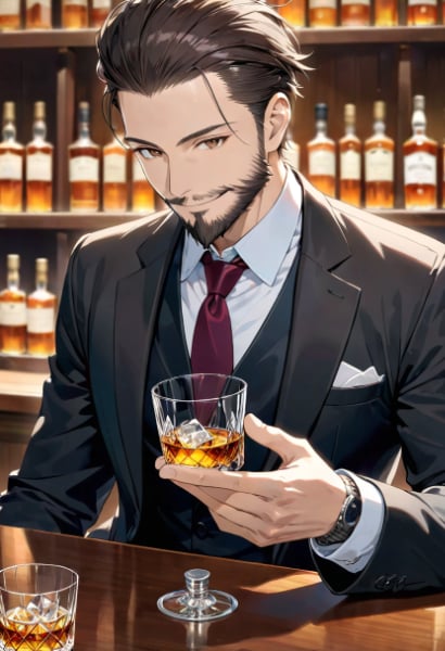ウイスキーを嗜む紳士