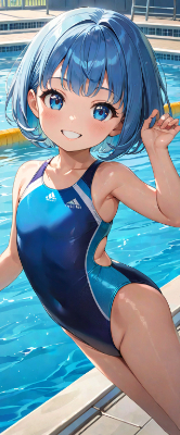 お昼のプール