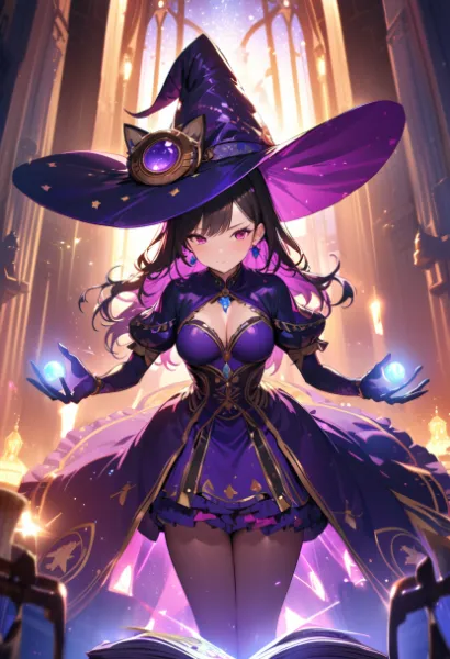 紫の魔女と禁断の呪文