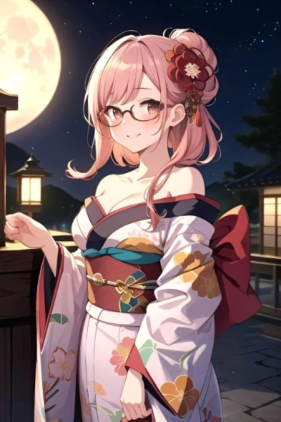 月夜の花魁👘