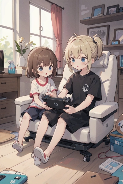 姉妹でゲーム