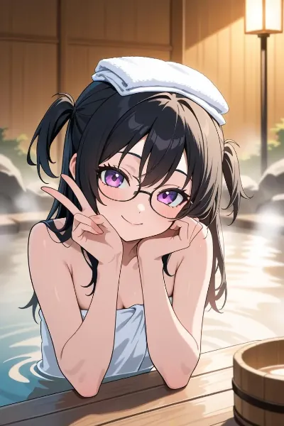 温泉入ってみたぴょん♫　如月凛莉
