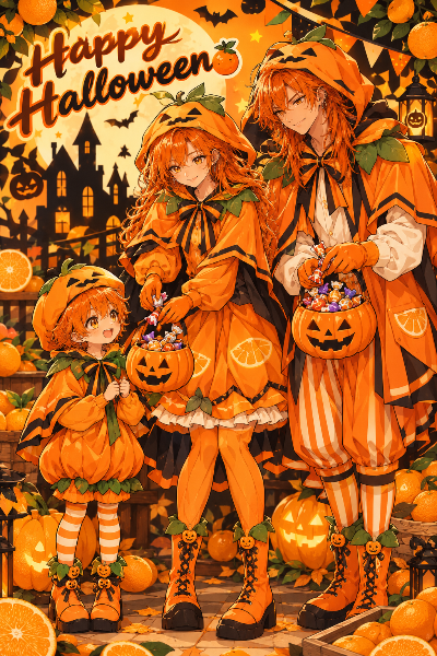 ハピハロ🎃(レンジ親子)10/31