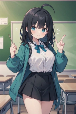 アホ毛の女の子
