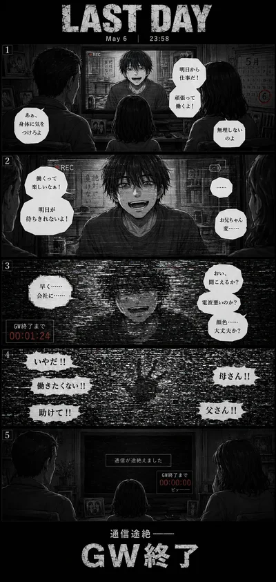 【漫画】LAST DAY （左→右読み）