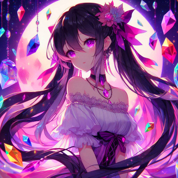 グラデーションな宝石と、黒髪ツインテール少女★(18枚)