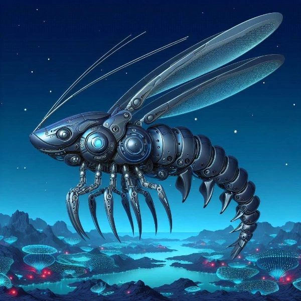 海老フライ型の宇宙船艦