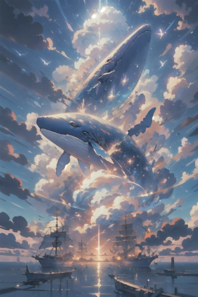 空飛ぶクジラがいる世界