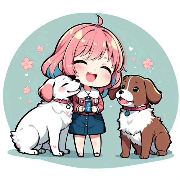 くすぐったいよぉ～(^^♪