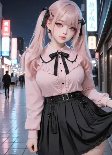 パンツ見せ地雷系女子