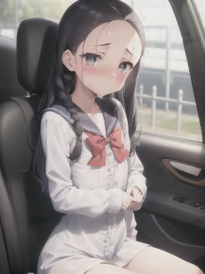 車内で