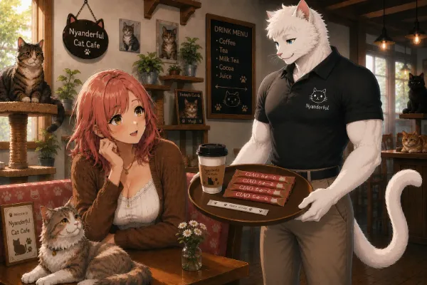 うちのこリズ、猫カフェへ行く（細部修正）