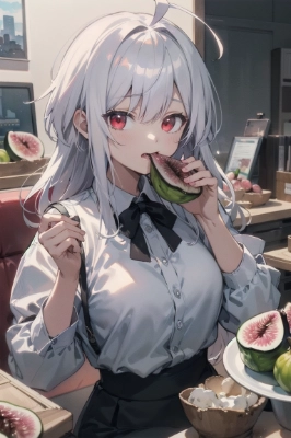私、イチジクは皮ごと食べる派なの