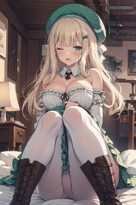 ストッキング越しのパンツ