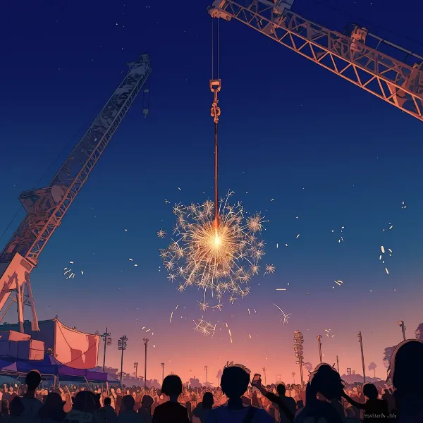 巨大な線香花火