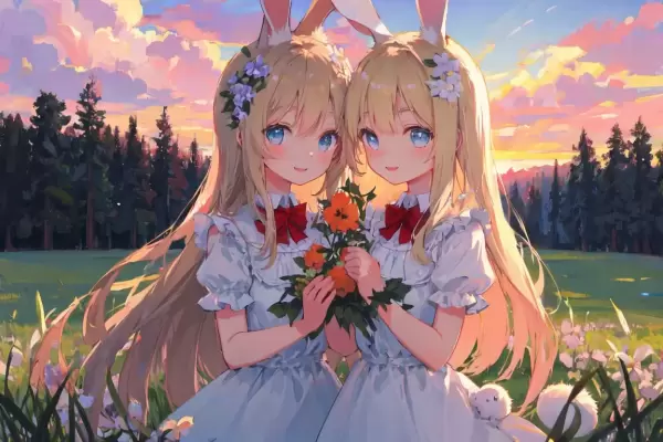 rabbit twins girl