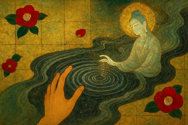 水鏡に宿る菩薩の慈悲